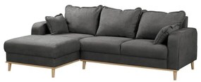 Divano angolare grigio scuro (angolo sinistro) Beata - Ropez
