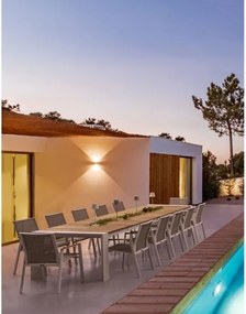 Sedia Da Esterno In Alluminio E Textilene Con Braccioli Cameron Bianco Bizzotto