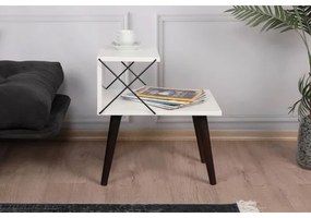 Comodino CROSS 55x50 cm bianco