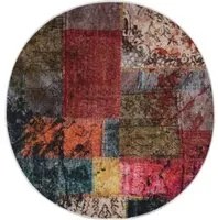 Tappeto Lavabile Patchwork 120 cm Multicolore Antiscivolo 337969