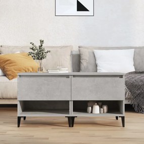 Tavolini 2pz Grigio Cemento 50x46x50 Cm İn Legno Multistrato /