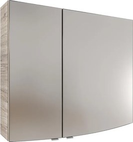 Specchio Contenitore Con Illuminazione PELIPAL rovere sanremo L 85 x H 70 x P 17 cm, completo di presa ed interuttore