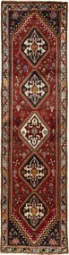 Shiraz Tappeto persiano 90x320 Rosso (Iran) Annodato A Mano