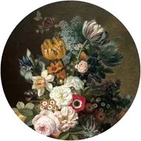 KEK Amsterdam Carta da parati panoramica Golden Age Flowers 11 Circle - S - 1.425m