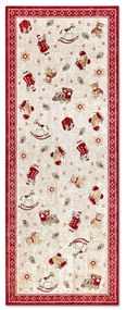 Passatoia rossa natalizia in cotone 80x200 cm Toy's Delight Red Christmas - Villeroy&amp;Boch