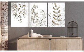 Quadro  Twigs (3 Parts)  Colore Bianco, Dimensioni e Misure 120x60