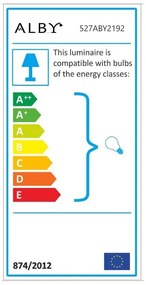 Lampada da tavolo in bianco e bronzo (altezza 67 cm) Salihini - Opviq lights