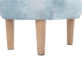 Pouf in tessuto azzurro REINDEER Beliani