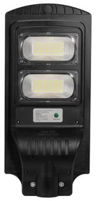 Armatura Stradale Solare 60W 5.000k Luce Minima + Sensore di Mov. Aut. 10h LED Lumileds Colore Bianco Freddo 5.000K