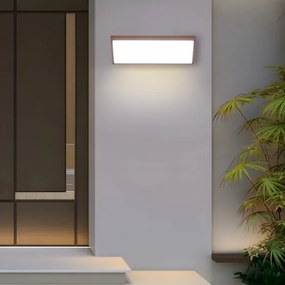 Brilagi - Lampada da parete esterna a LED con sensore TRIANGLE LED/42W/230V marrone IP65