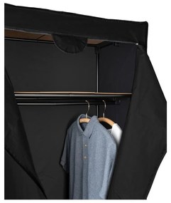 Armadio in tessuto nero 75x160 cm Deep Black - Wenko