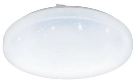 Plafoniera Moderna Frania-S Acciaio Bianco Luce Integrato 14,6W