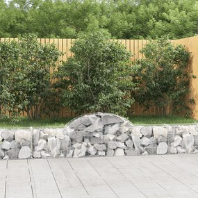 Cesti Gabbioni Ad Arco 2 Pz 200x30x40/60 Cm Ferro Zincato /