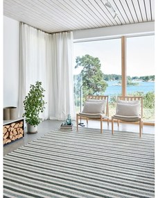 Tappeto da interno/esterno verde/color crema 70x120 cm Teo Sage – Pappelina