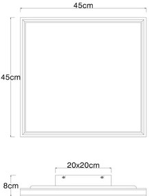 Globo 41596D2 - Plafoniera LED dimmerabile LED/24W/230V 2700/4500/6500K+RC