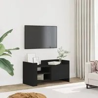 Mobile Porta TV Nero 80x35x40 cm in Legno Multistrato 848368