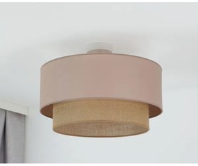 Duolla - Lampadario a plafone  BOHO 1xE27/15W/230V diametro 45 cm beige/marrone