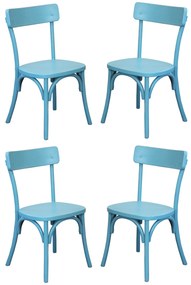 CHELSEA - set 4 sedie in legno di olmo