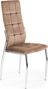 Sedia K416 velluto beige