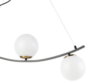 ONLI - Lampadario a sospensione con filo TRIO 3xE14/6W/230V nero