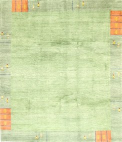 Gabbeh Tappeto orientale 260 x 300 Verde (Indian) Annodato A Mano