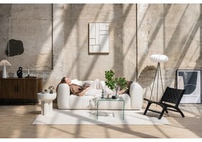 Divano turchese con rivestimento in velluto 225 cm Cube – Bonami Selection