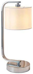 Endon 57917 - Lampada da tavolo dimmerabile CANNING 1xE14/40W/230V cromo lucido/bianco