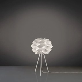 Lampada Da Tavolo A Treppiede 1 Luce Cloud In Polilux Bianco Made In Italy