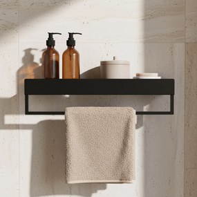 Mensola da bagno SF01 60cm black matt