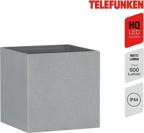 Telefunken 303404TF - Applique da esterno LED/7W/230V IP44 argento