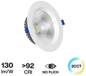 Faro da incasso 20W, Foro Ø160mm,Bianco Variabile con driver Philips Colore Bianco Variabile CCT