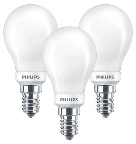 Philips - 3-pack Lampadina LED Regulable 4,5W Corona E14