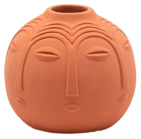 Vaso faccia in ceramica 15x18 cm