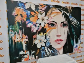Quadro su tela – Pittura originale di una donna