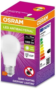 Lampadina LED Antibatterica A75 E27/10W/230V 4000K - Osram