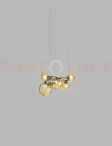 Puppet ring sospensione 7 ambra trasparente nickel nero satinato 7 ...