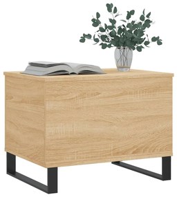 Tavolino salotto rovere sonoma 60x44,5x45 cm legno multistrato