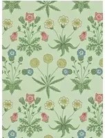 Tapete Daisy von Morris & Co. - Pale Green/ Rose