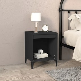 Comodino Nero 40x35x50 Cm /