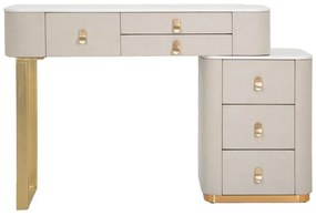 Consolle in beige-oro 40x120 cm Beauty - Mauro Ferretti