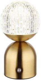 Globo 21007M-Lampada da tavolo LED dimmerabile con funzione Touch JULSY LED/2,5W/3,7V 2700/4000/6500K ottone