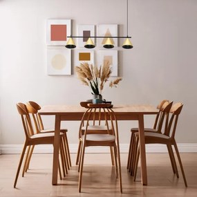 Lampadario a sospensione con filo CONE 4xGU10/10W/230V oro/nero