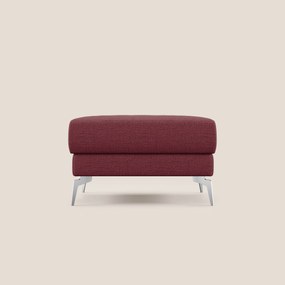 Star Pouf con piedini alti in tessuto impermeabile fiammato T03 rosso