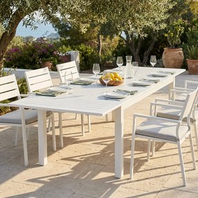 ARGENTUM - tavolo da giardino allungabile in alluminio da 220