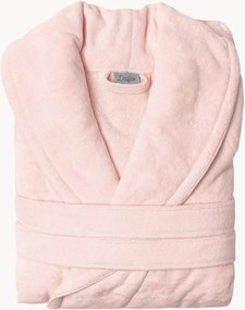 Accappatoio unisex in cotone con collo a scialle Cherry Pink