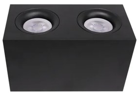 Maytoni C013CL-02B - Faretto SLIM 2xGU10/50W/230V nero