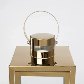 Lanterna decorativa dorata 49 cm