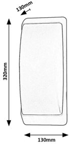 Rabalux 7797 - Applique da esterno OPOLE 1xE27/12W/230V IP65