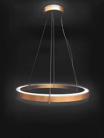 pendant lamp 269.080.04 - Orbita Metal Lux Diametro cm.116 Brunito verniciato