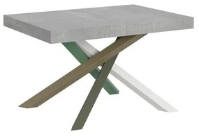 Tavolo allungabile Volantis P.90 - Capacità fino a 18 persone, 90x140/244 cm Volantis / Cemento